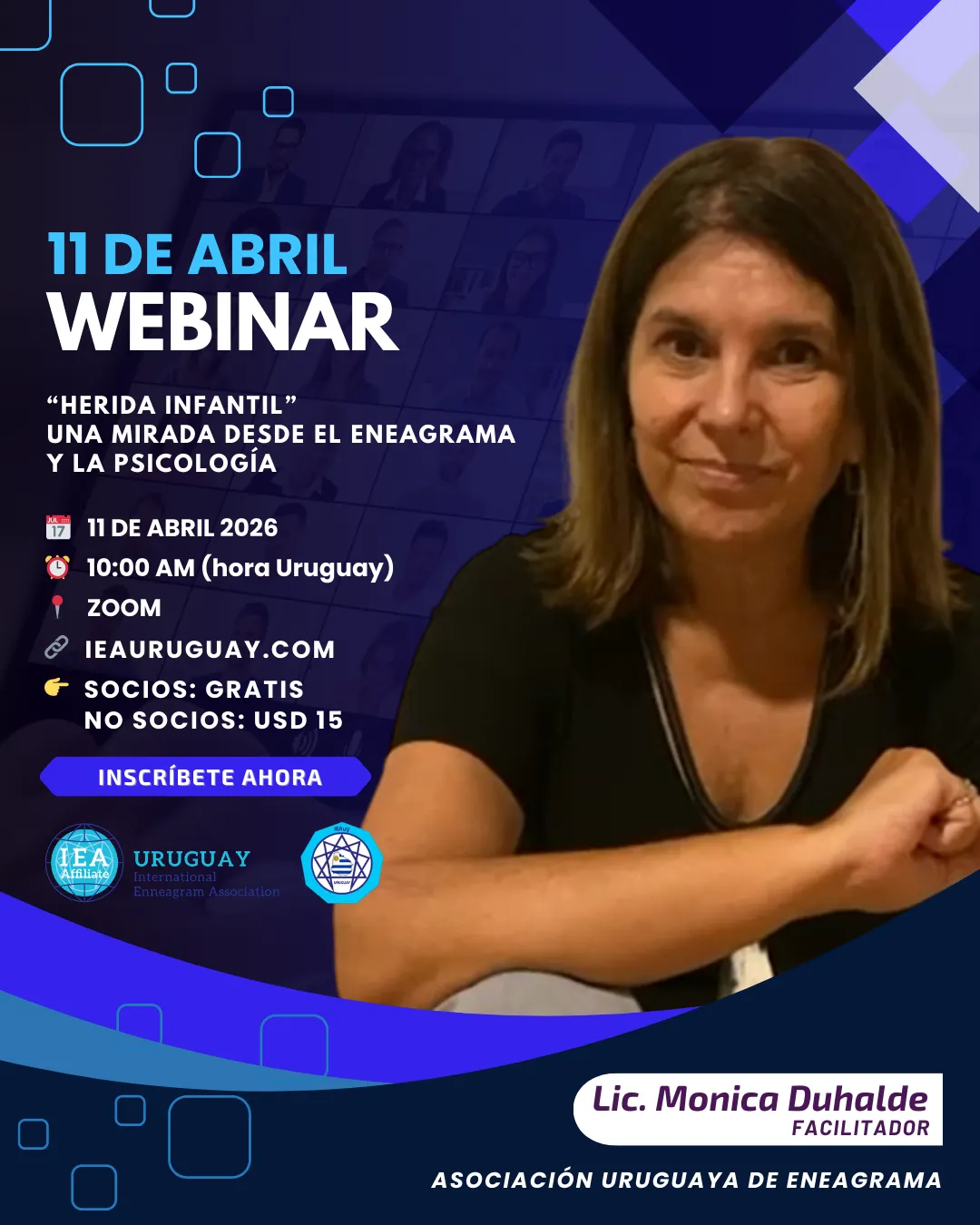 Webinar Eneagrama y Psicología: Sanando la herida infantil - IEA Uruguay